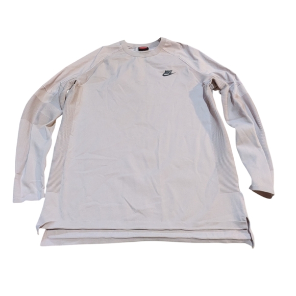 Nike Sportswear Tech Knit Shirt Plum Chalk Long Sleeve Large 886177-036 Active - Picture 1 of 6